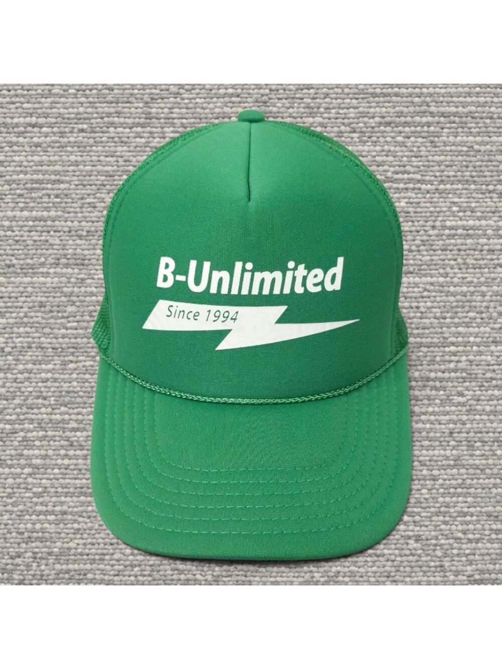 B-Unlimited Green Trucker Rope Hat Snapback Mesh Foam Front Graphic Cap OTTO
